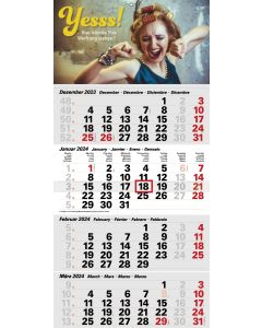 Wandkalender mit optionaler Werbefläche