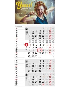 Wandkalender mit optionaler Werbefläche